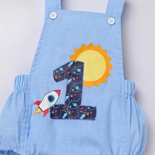 HelloUniromper 1st Birthday Outfit for Boys Summer Cake Smash Photoshoot