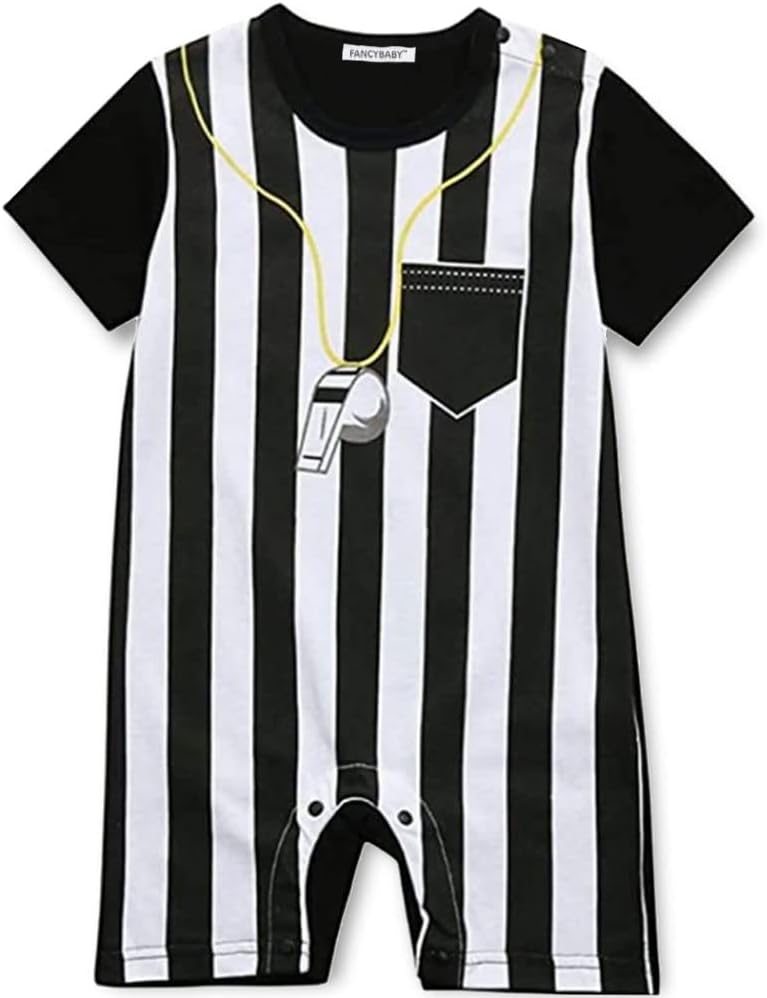 FANCYBABY Baby Toddler Referee Romper