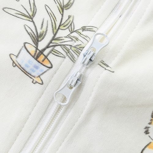 Double Zipper Cotton Romper for Baby Boys Girls Summer Outfit