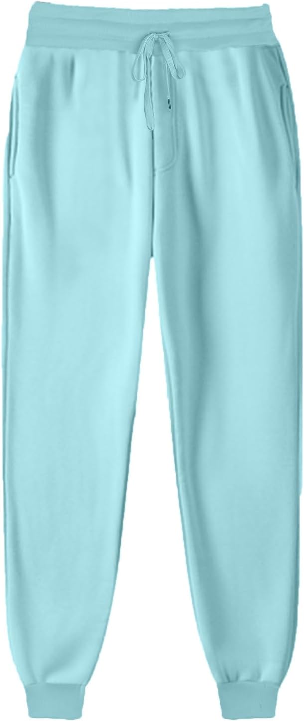 TANGNADE Fleece-Lined High-Waisted Thermal Womens Joggers