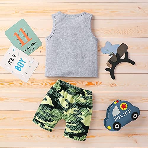 EQSJIU Perfect Summer Baby Boys Outfits - 2Pcs Shorts Set in Beach Style