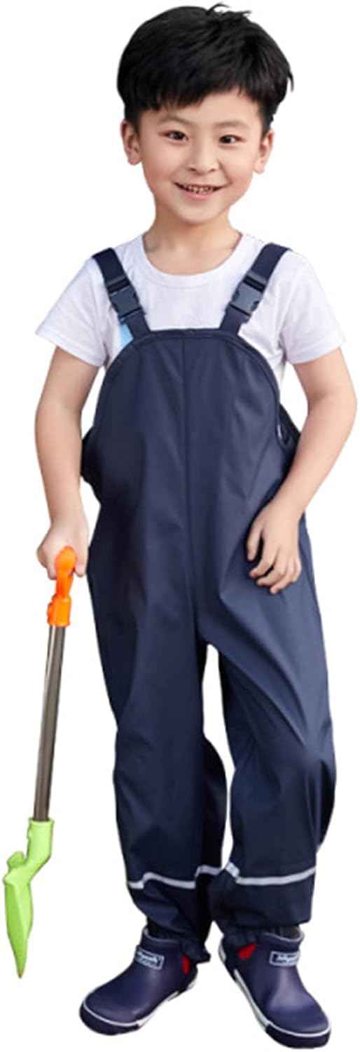 Trendy Boys Girls Toddler Rain Pants Waterproof Outfit