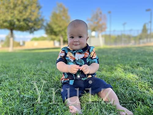 Chic toddler boys Hawaiian outfit set
