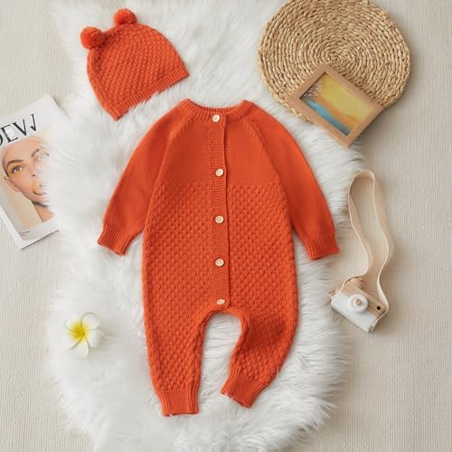 Newborn Baby Boy WinterRomper Long Sleeve Knitted Set 0-24Months
