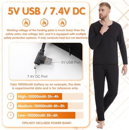 Smart Thermal Heating Underwear Pants for Men Women