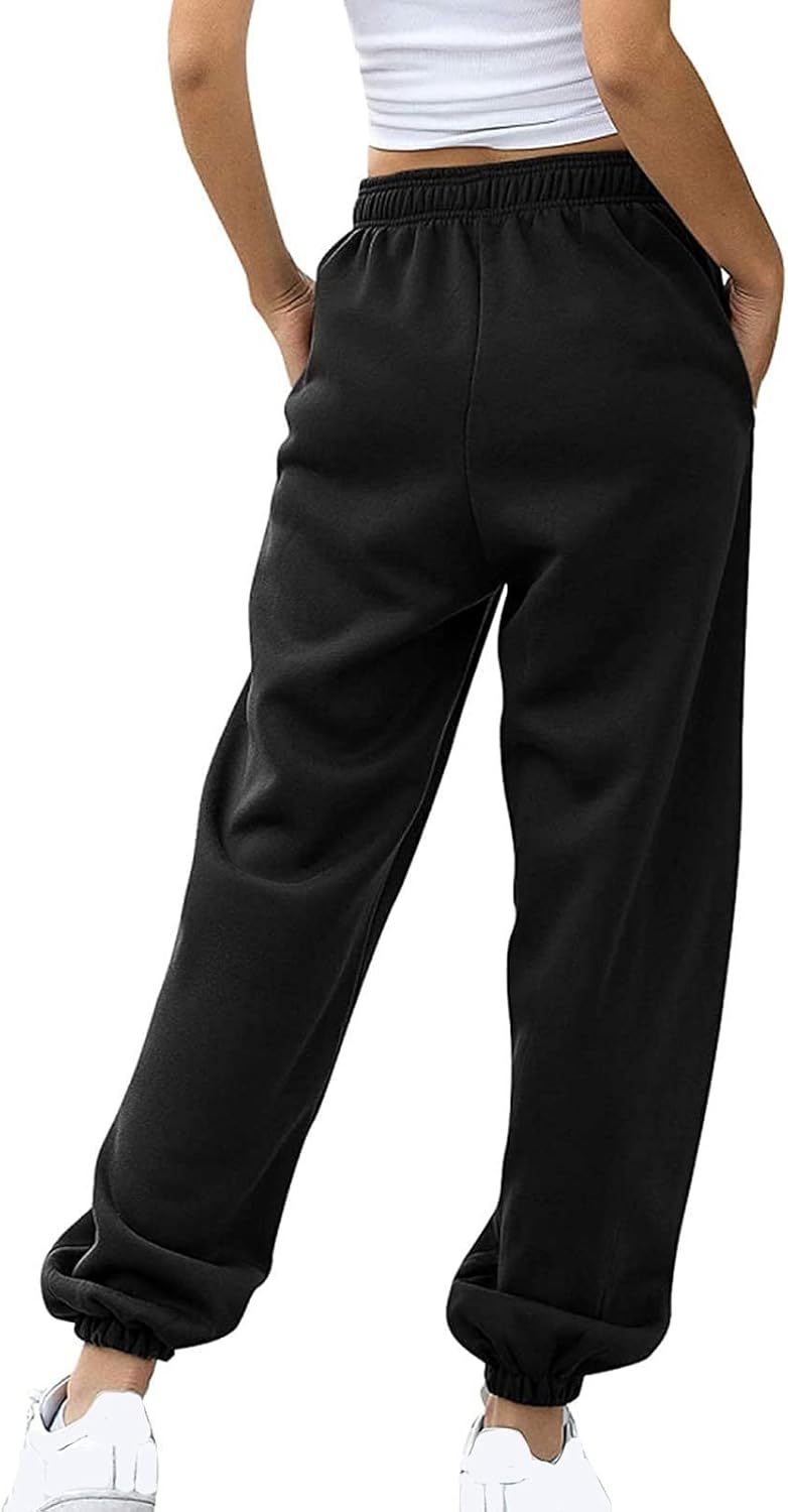 Womens High Waist Enumeration Sweatpants 3-Piece Set for Teens
