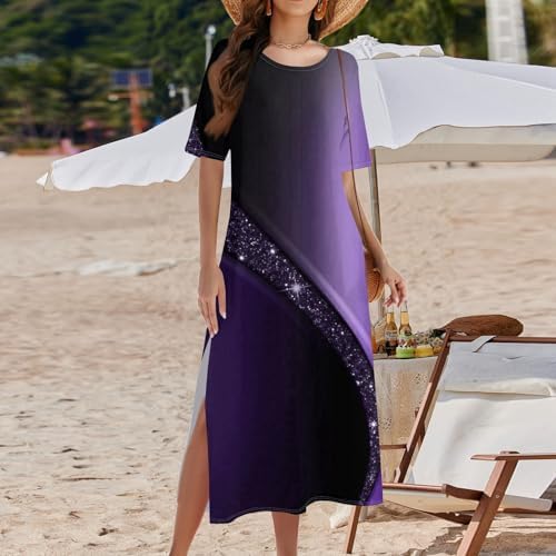 ZCJBWWHF Summer Maxi Dress - Floral Print