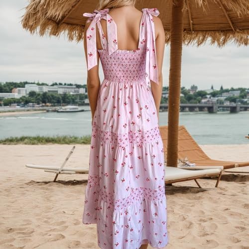 Sfascumop Boho Beach Dress 2025 Casual Maxi Dress for Women