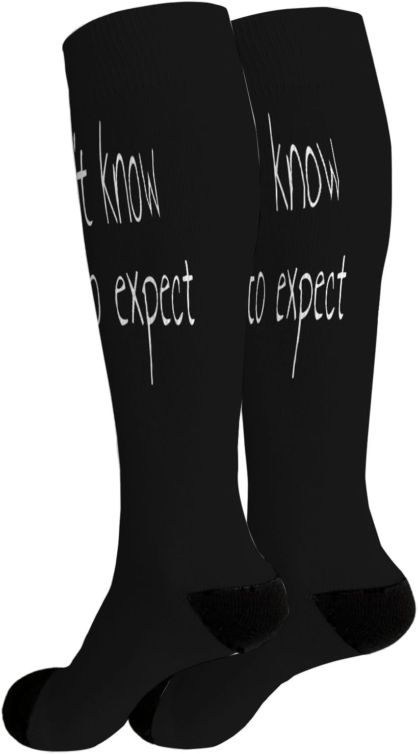 Funny High-Waisted Cotton Socks for Women Machine Washable