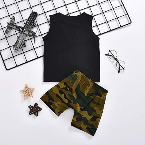 Camouflage Tank Shorts Set for Baby Boys
