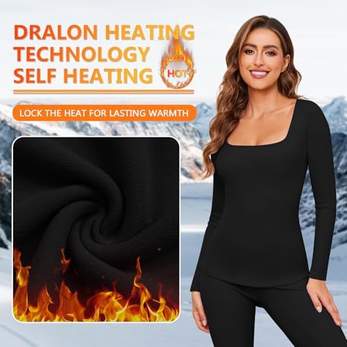 Soneven Thermal Underwear Set for Women