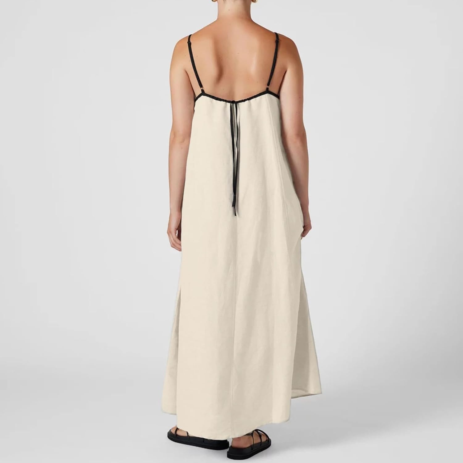 Casual Boho Beach Dress - Womens Vacation Resort Style