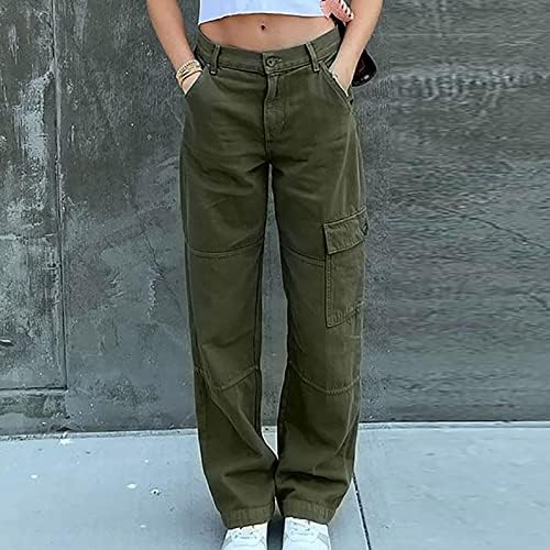 BZGTZT Harajuku Style Womens Wide-Leg Cargo Pants