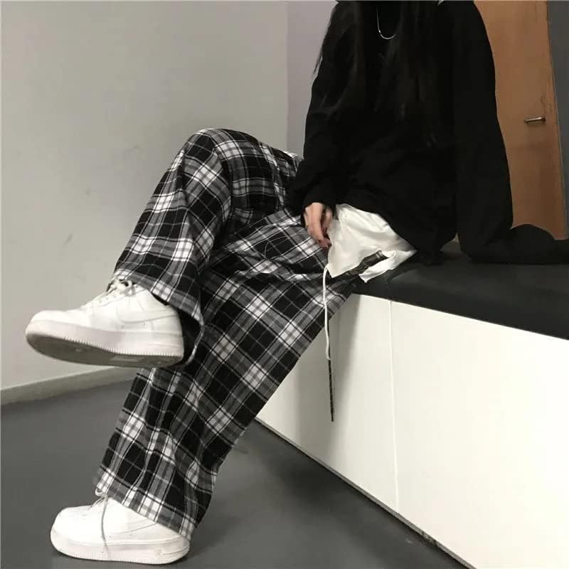 GGOOB Womens Plaid Flair Lofty Baggy Pants
