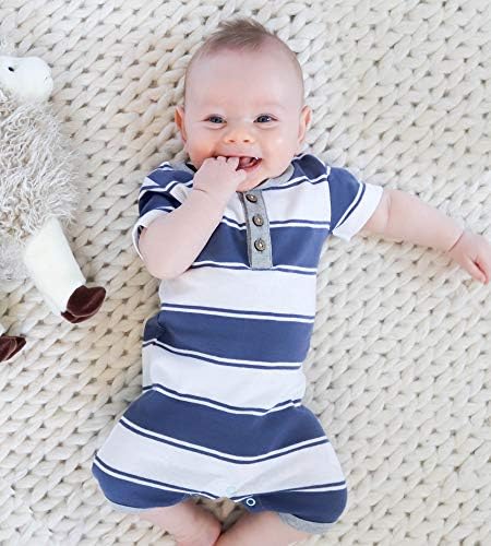 Burts Bees Baby 100 Organic Cotton Romper for Boys