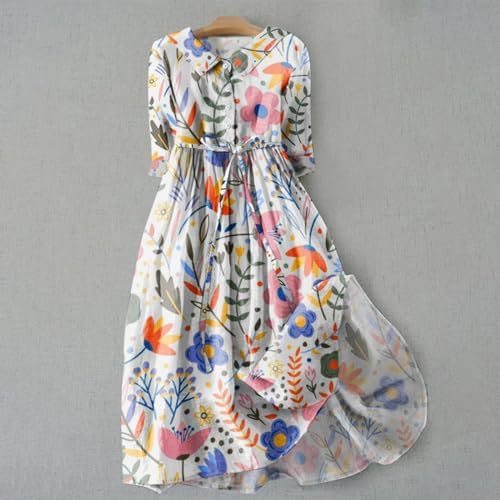 Bohemian Cotton Linen Dress