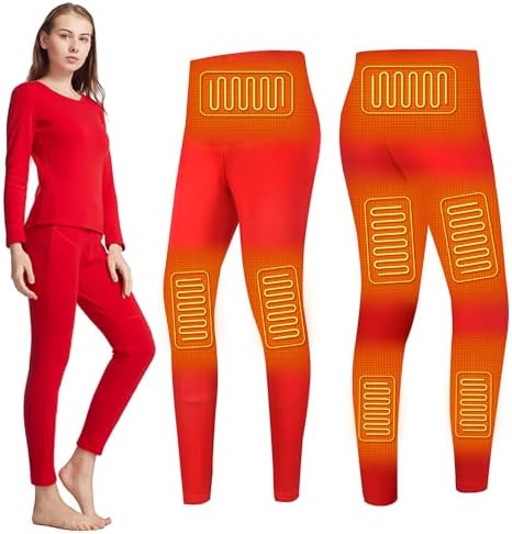 Womens Heat-Generating Thermal Pants with 8 Zones Feedback
