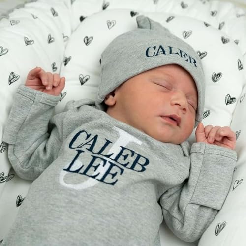 Personalized Newborn Baby Coming Home Outfit Custom Embroidered