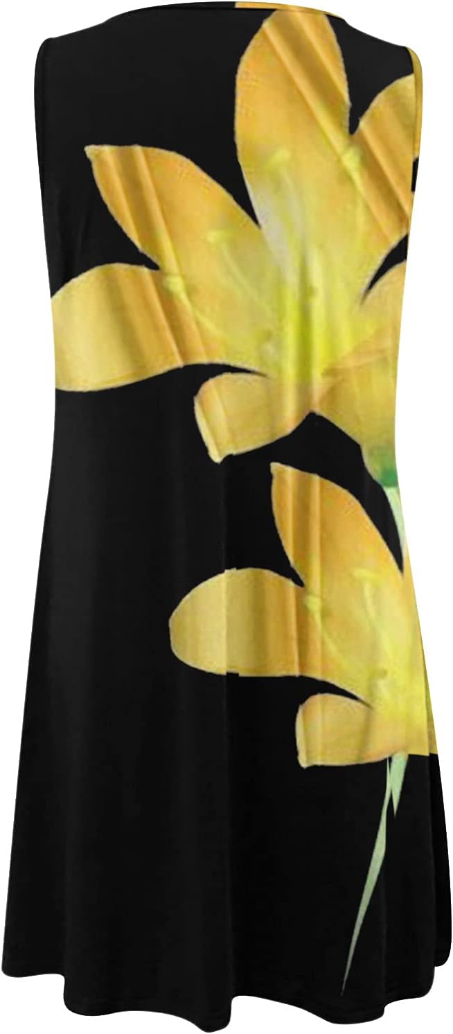 Vibrant Boho Summer Dress for Women -Casual Beach Swing Outfitters