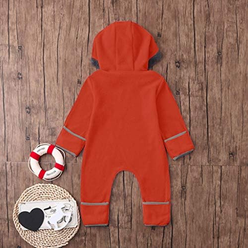 Adorable Cartoon Baby Boys Hoodie Romper