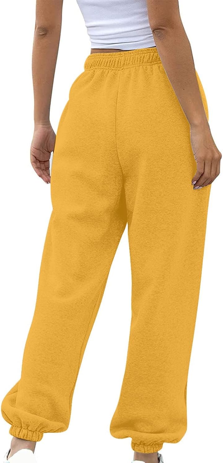 Warm Stretchy Womens Sweatpants for Winter