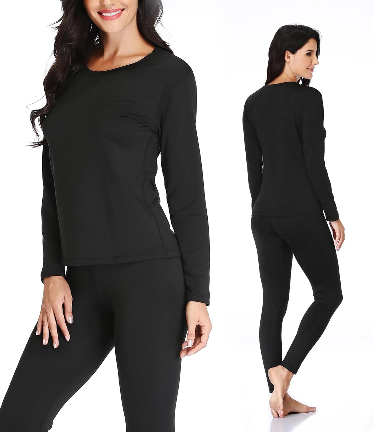 Womens Thermal Pajama Set for Winter