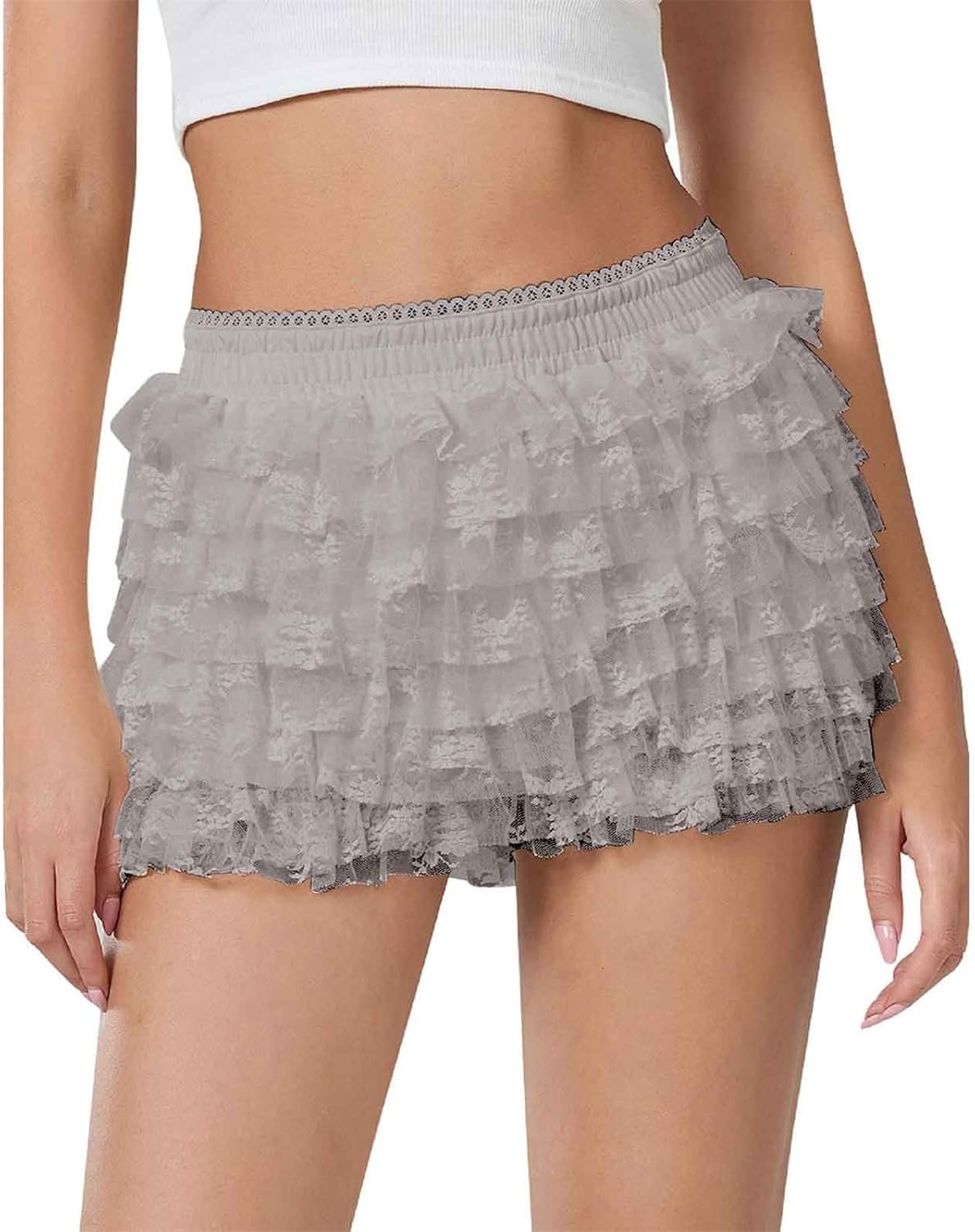 Ruffle Womens Trendy Short - Sweet Perfect for Everyday