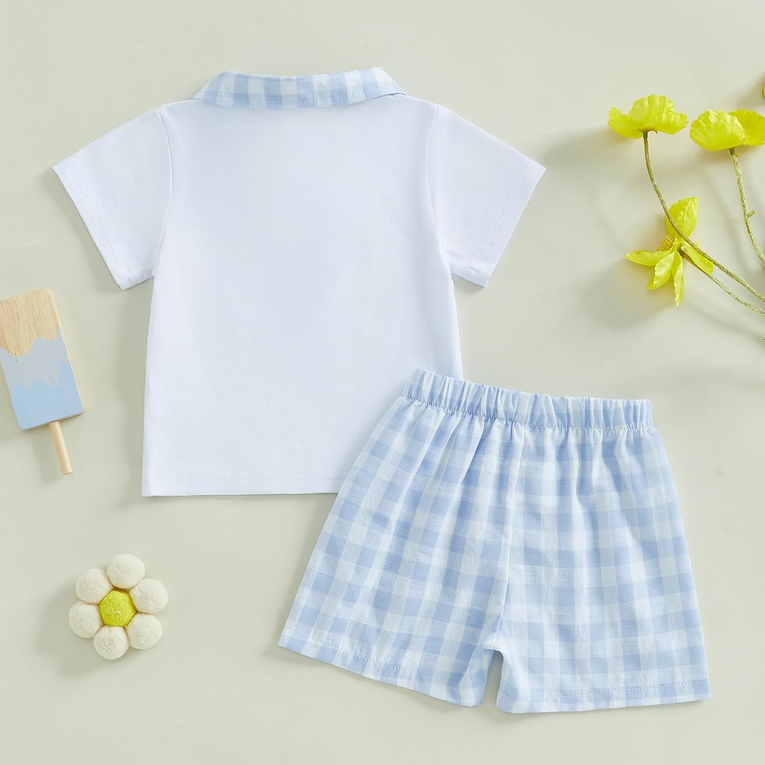 Emmababy Checkered Toddler Outfit Boys