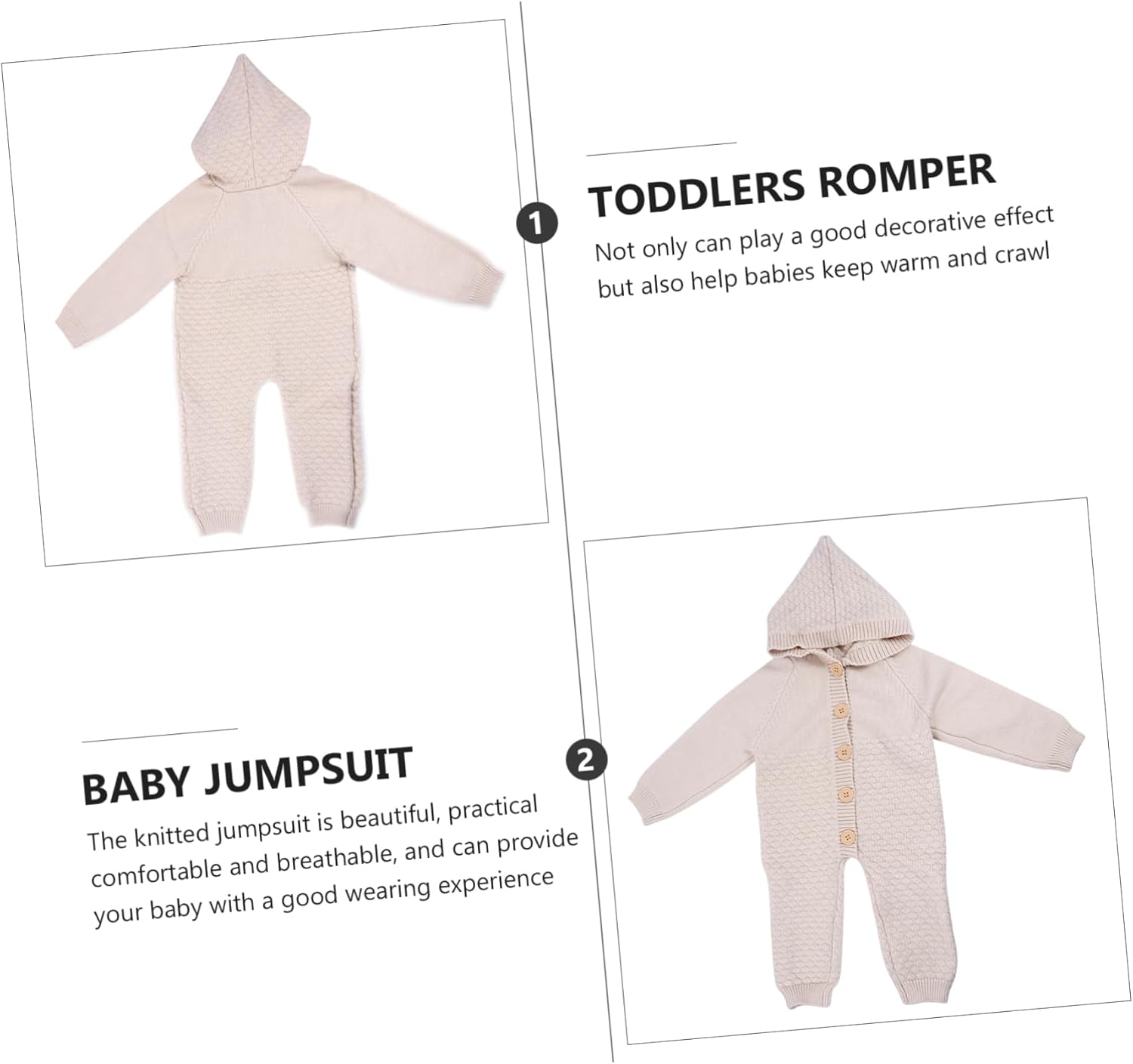 Stylish Rabbit Cashmere Romper for Newborns