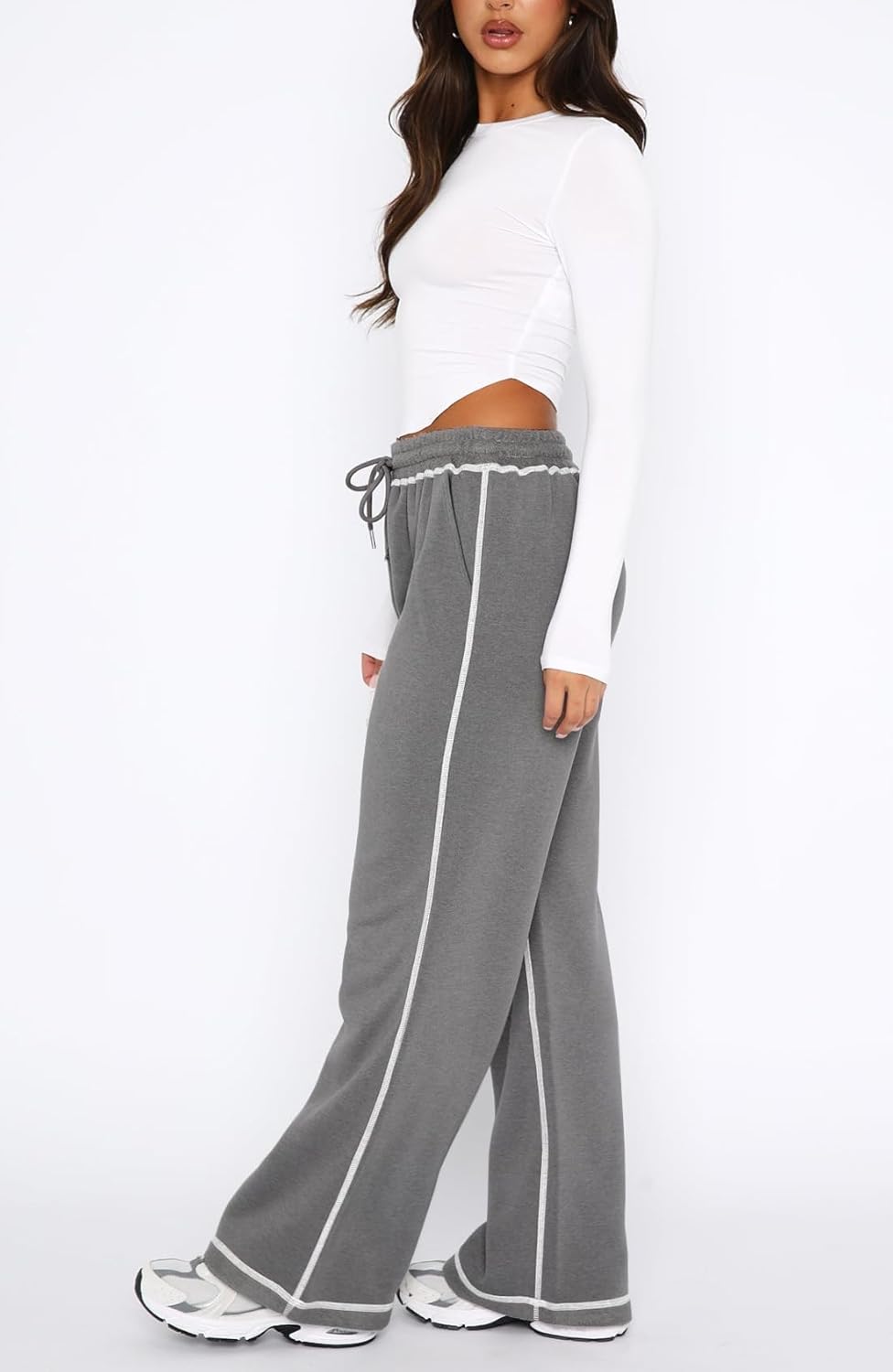 Track Pants Women Soft Wide-Leg Trendy Joggers for consolation and Style