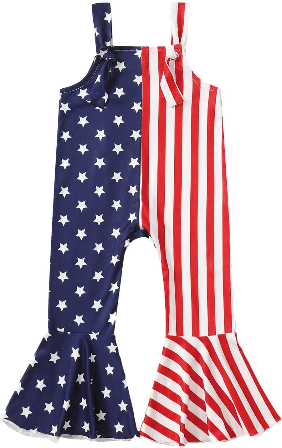 4th of July Romper for Kids Patriotic Tie and Shouts_Positive