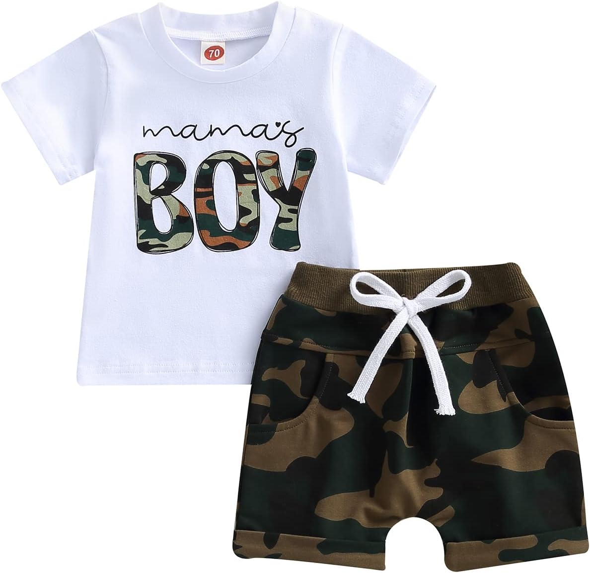 Springcmy Toddler Summer Outfit Set for Baby Boy