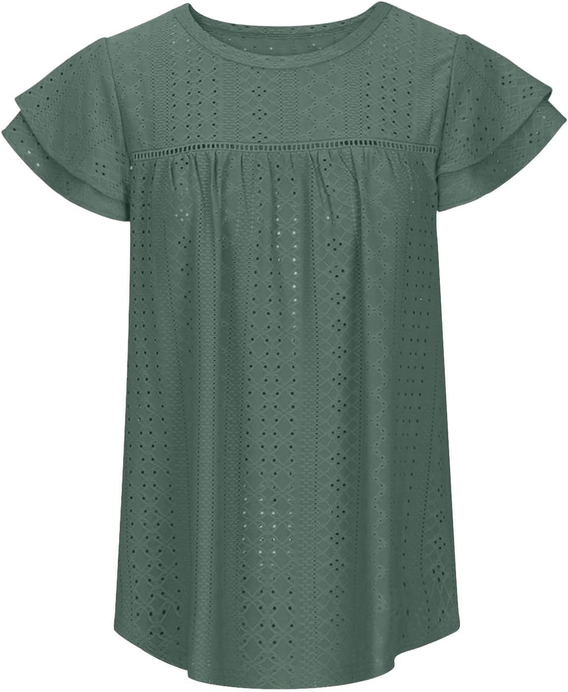 Womens Summer Lace-Short Sleeve Shirts for 2025
