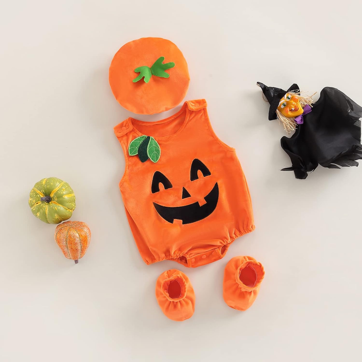 Cute Trick or Treating Halloween Romper Set for Babies