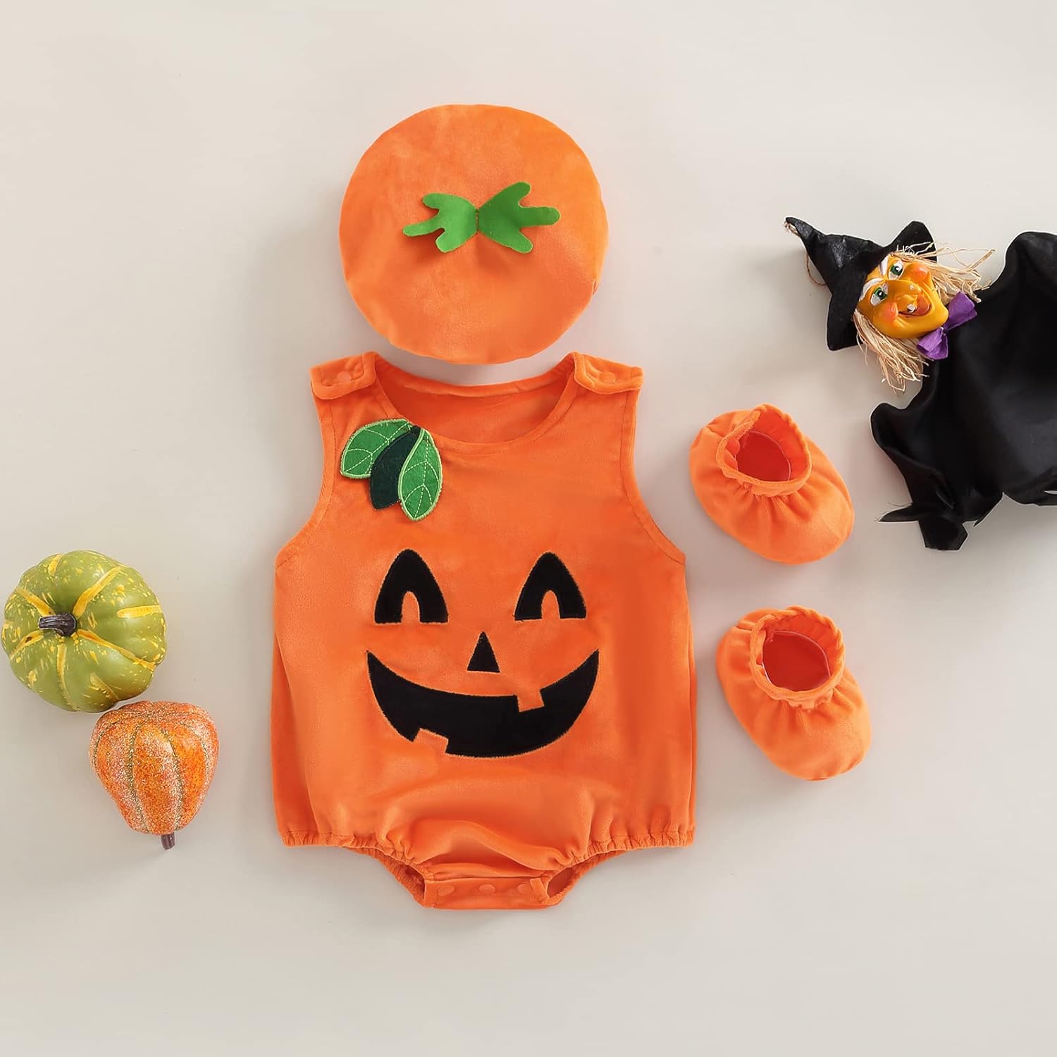 Cute Trick or Treating Halloween Romper Set for Babies