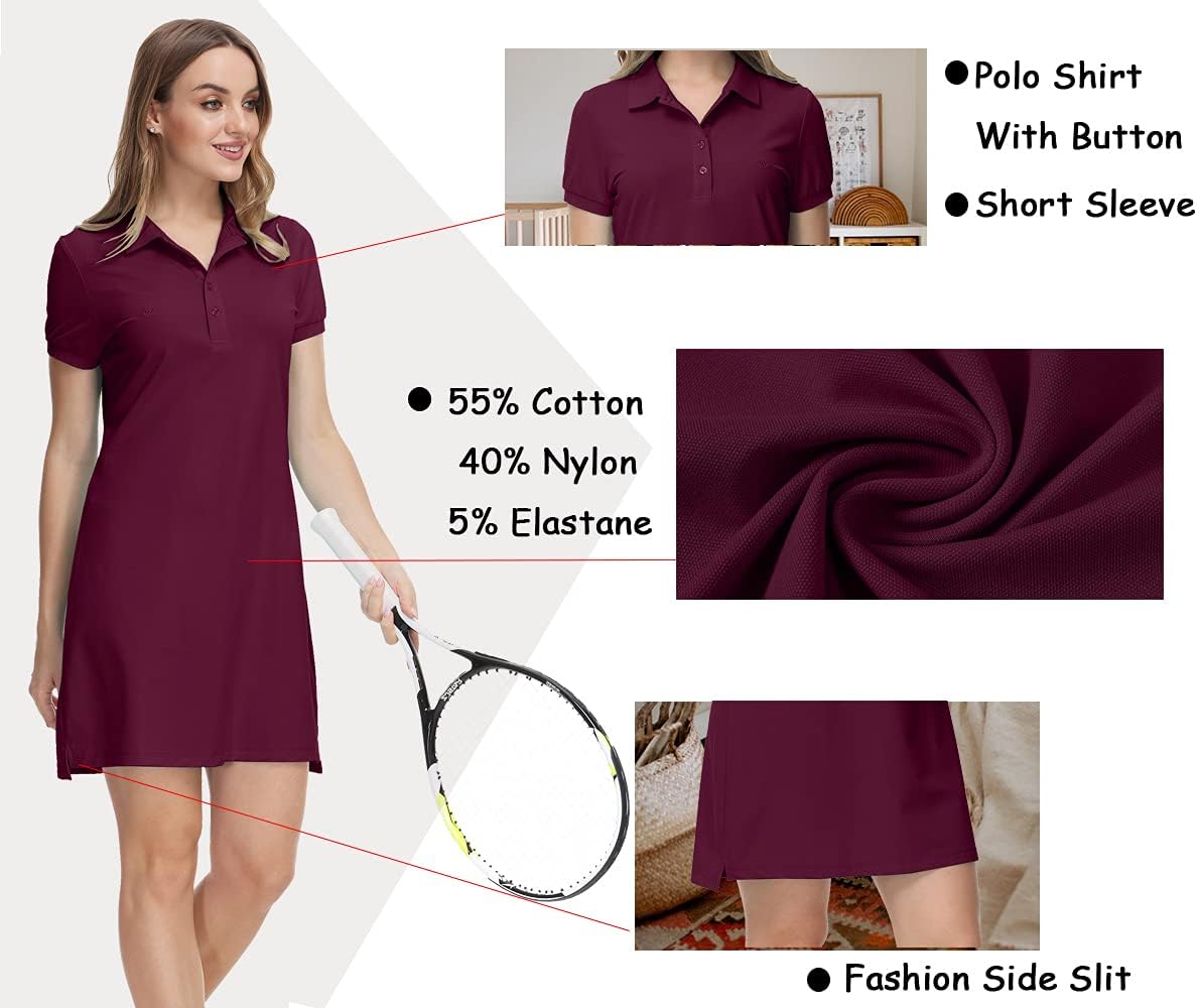 JINSHI Womens Golf Dress