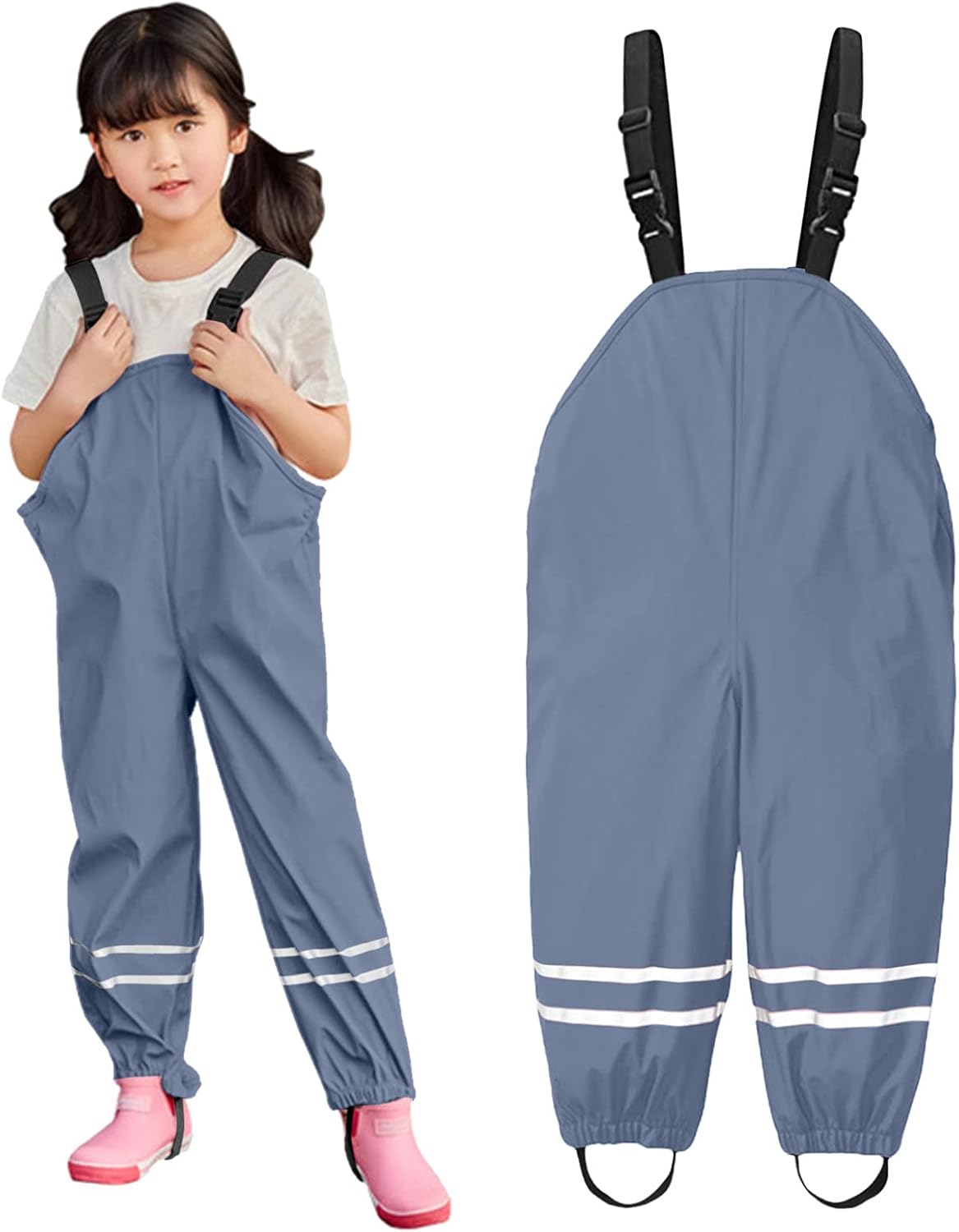 Stylish Childs Waterproof Boys Girls Rain Pants