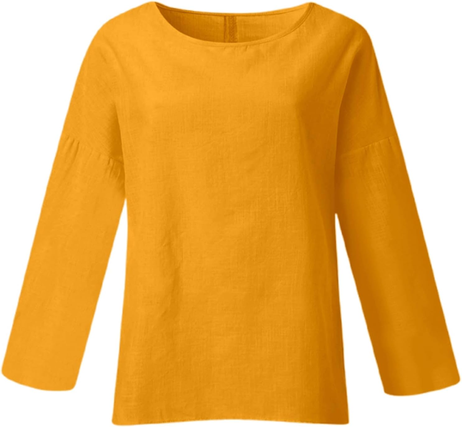 V Neck Linen Blouse One Piece