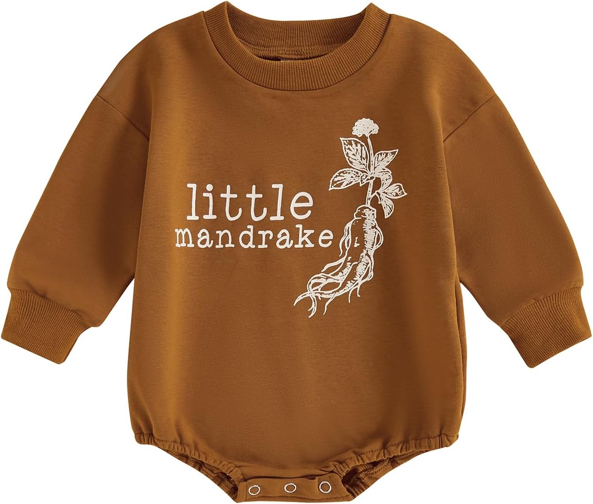 Halloween Unisex Baby Mandrake Romper