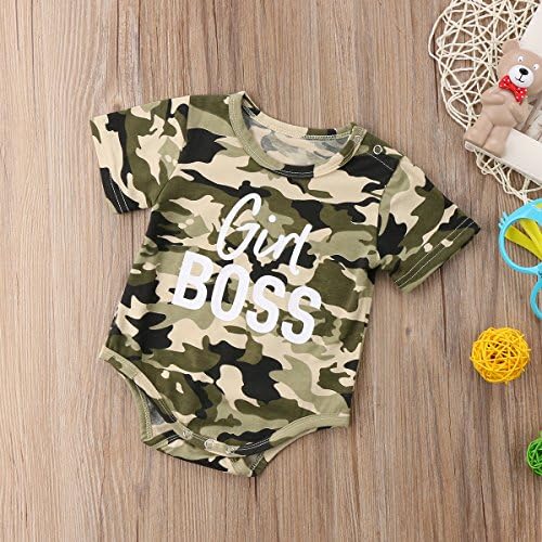 Adorable Toddler Letter Print Romper Set Boys Girls