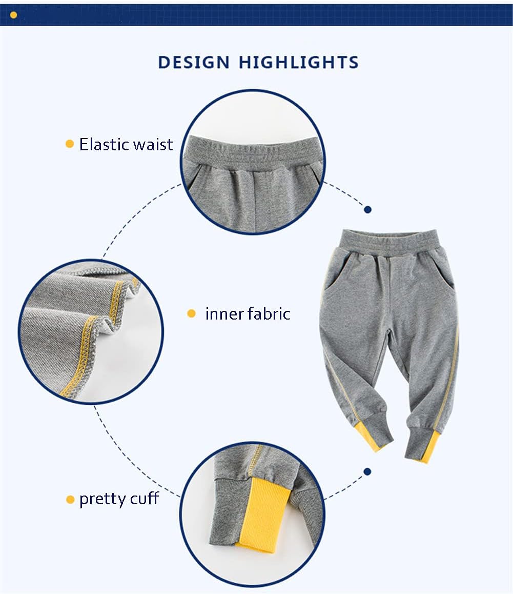QinOrianna Toddler Baby Boy Dinosaur Cotton Jogger Pants