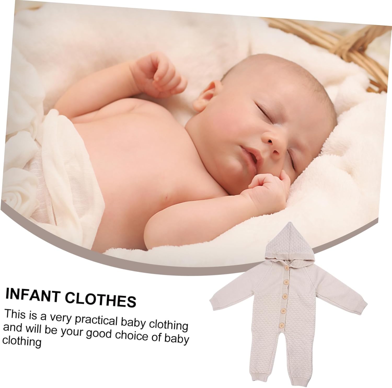 Stylish Rabbit Cashmere Romper for Newborns