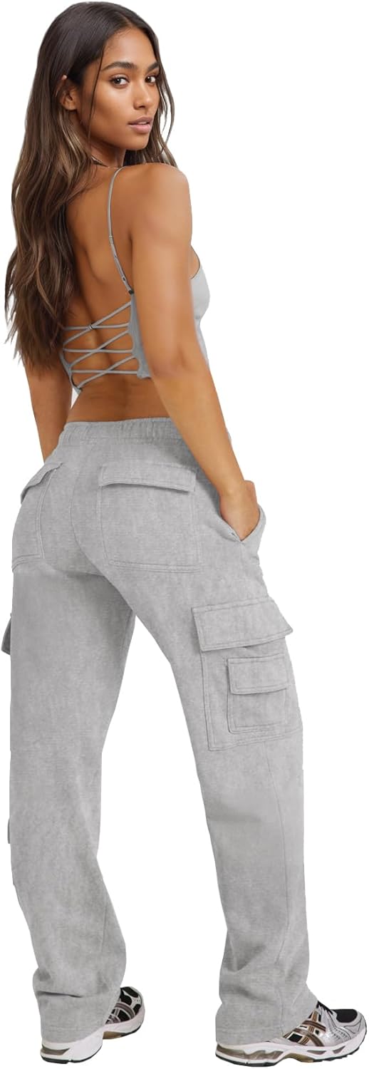 High-Waisted Cargo Joggers for Women