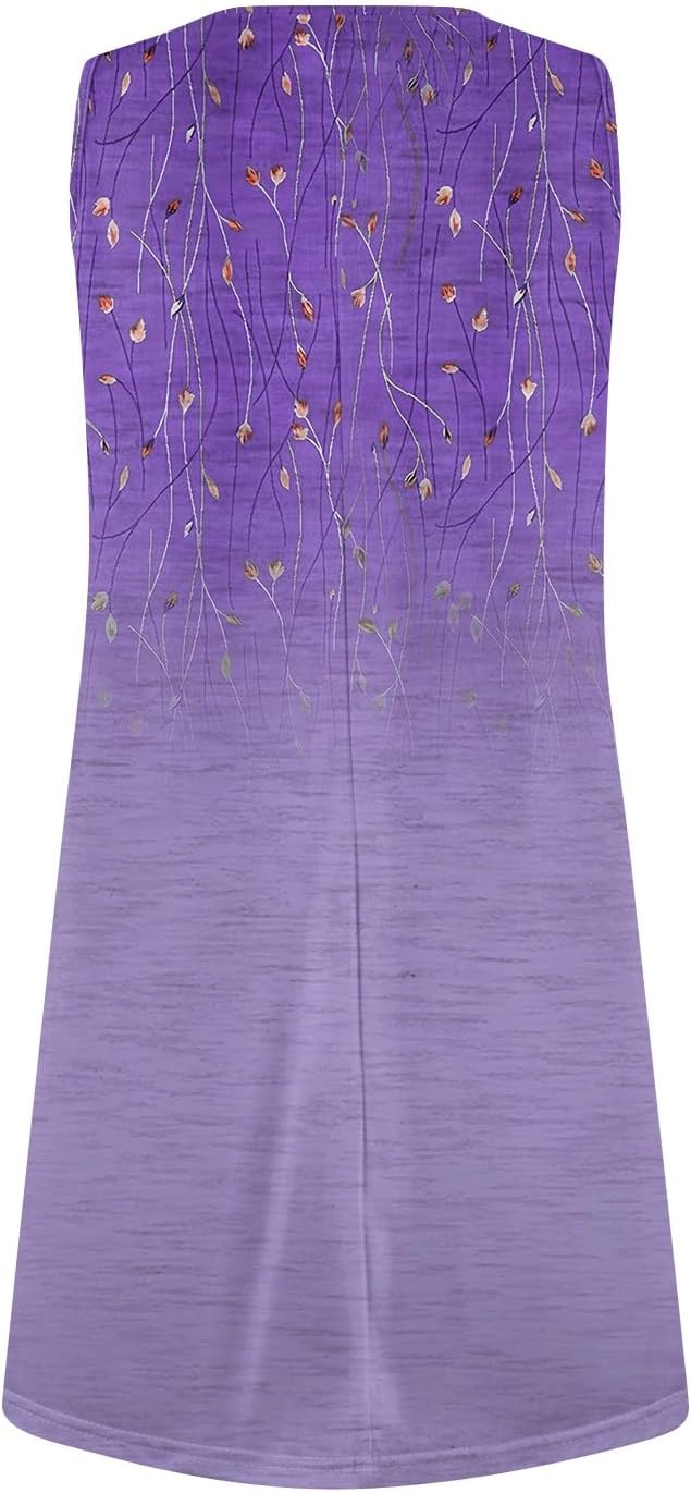 Stylish Plus-Size U-Neck Casual Summer Dress for Women