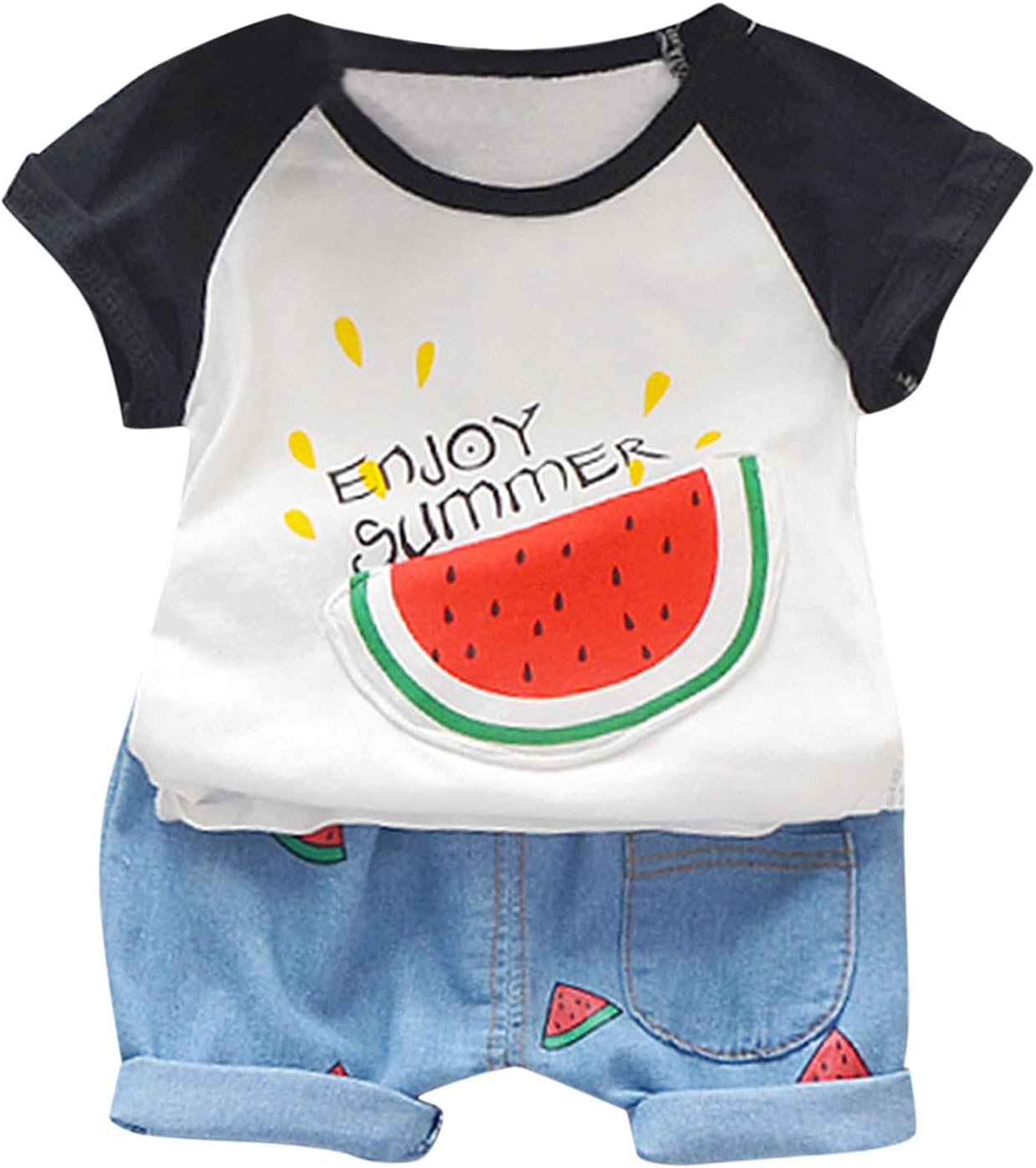 RNTOP Baby Boy Clothes Set Watermelon Print