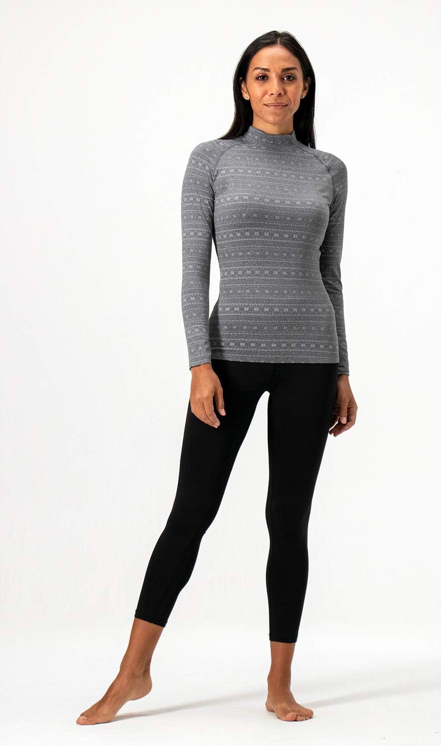 Devops Womens Thermal Long Sleeve Baselayer Micro Fleece