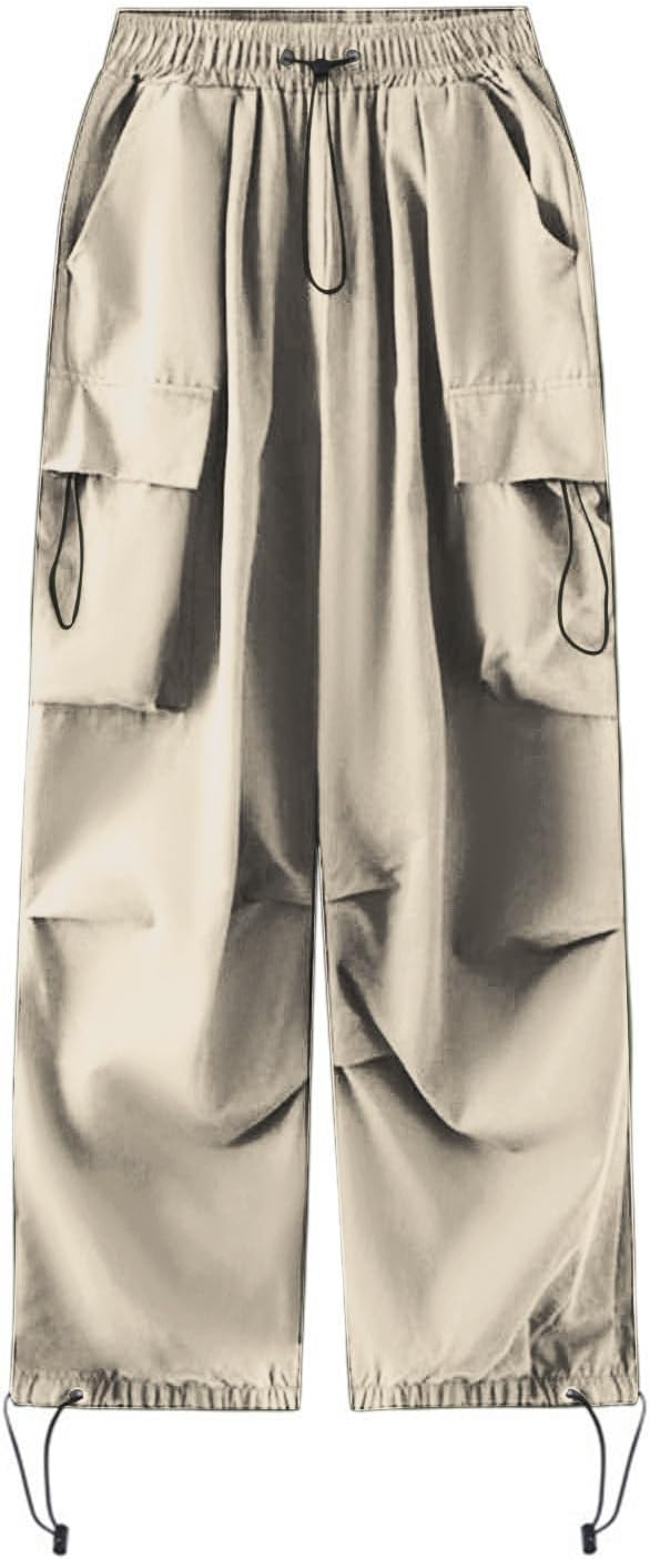 Sdbrld Womens Cargo Pants High Waist Wide Leg Track Pants