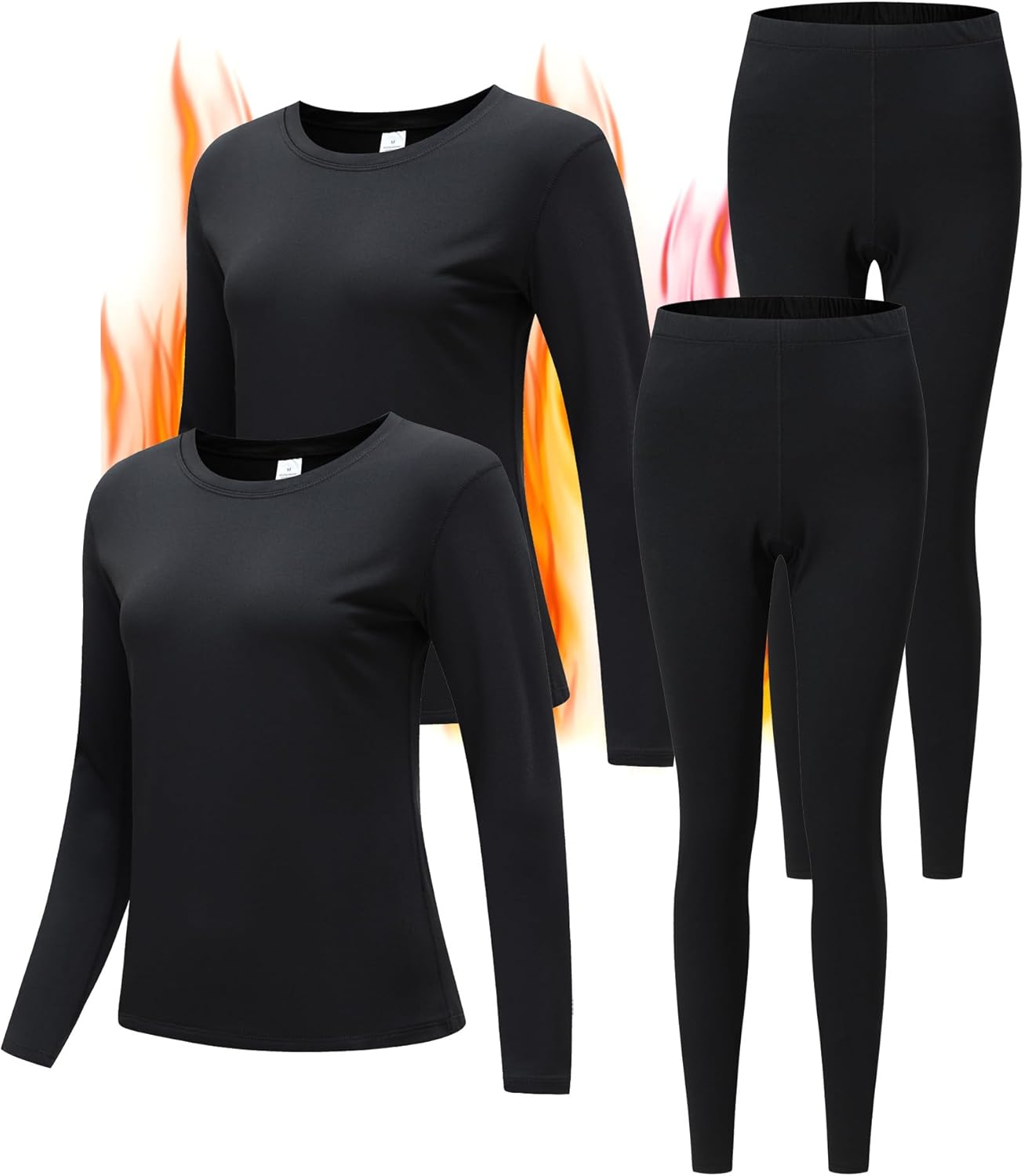 Womens Thermal Pajama Set for Winter