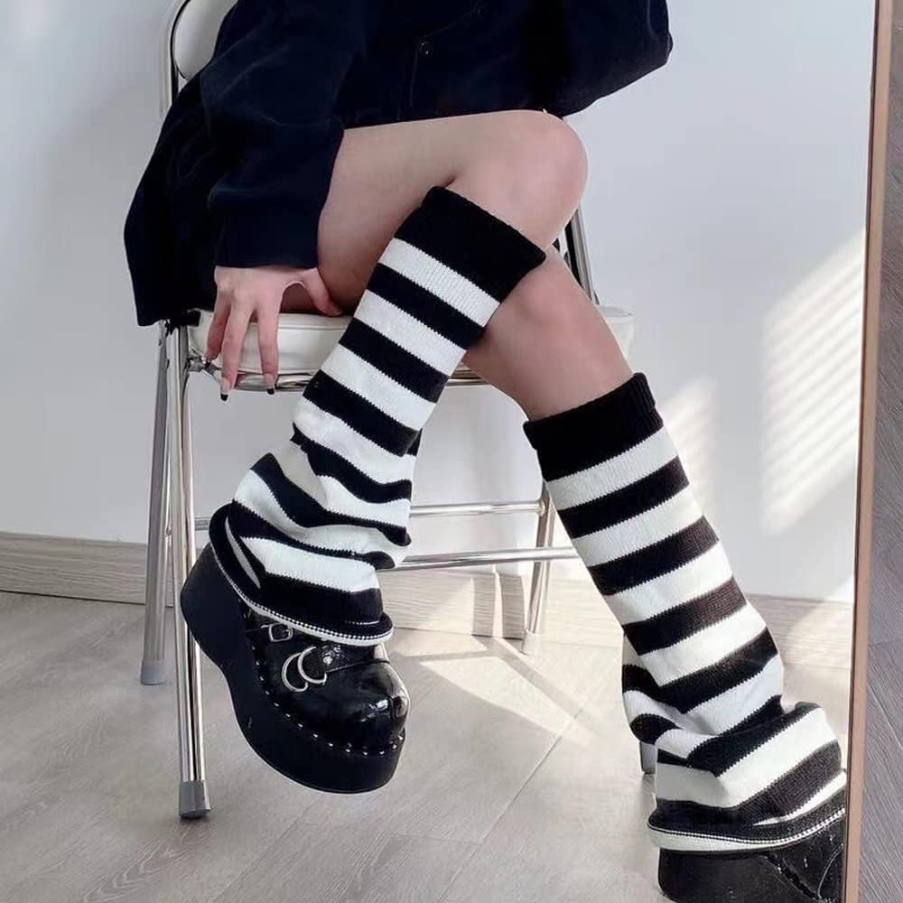 Crisp Striped Knit Socks