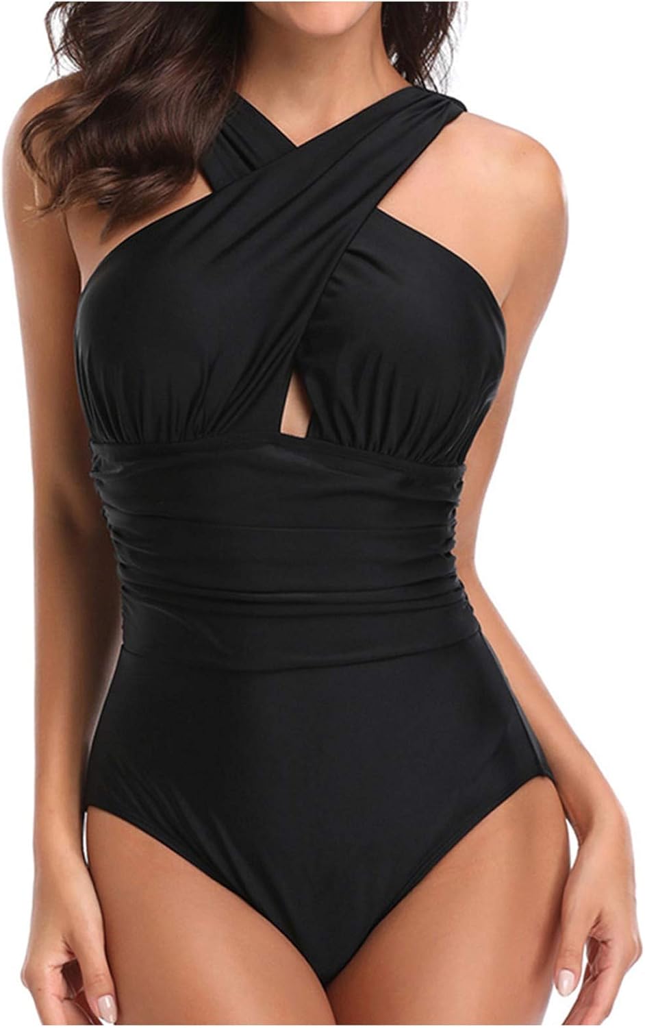 Criss Cross One-Piece Swimsuit for Women